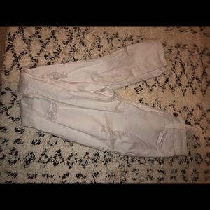 Fashion nova high waisted torn white jeans